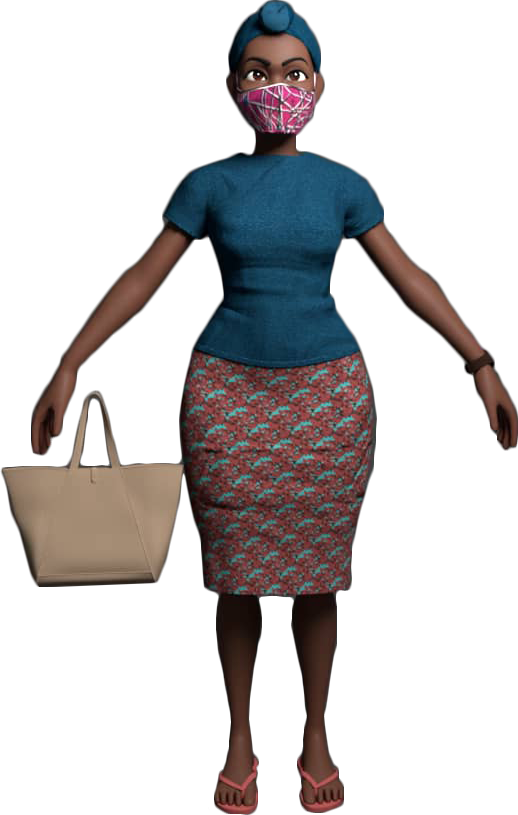 Madam Rose 3D Animation Character